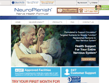 Tablet Screenshot of neuroplenish.com